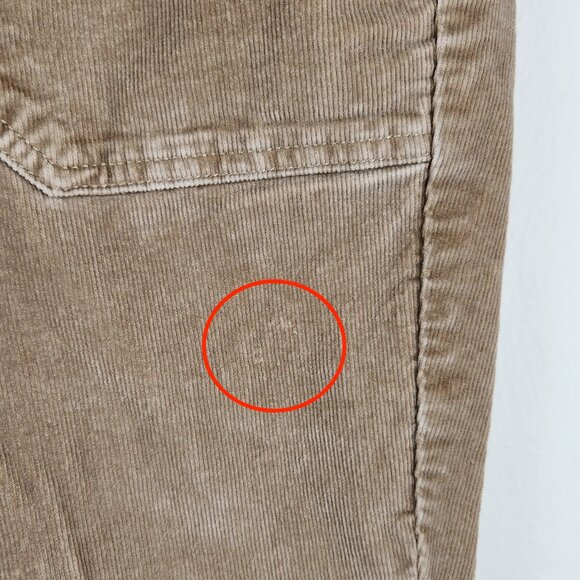Levi's Surplus Skinny Low Rise White Tab Corduroy Pants Tan sz 27 - Picture 12 of 13